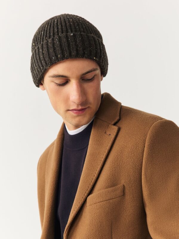 Forest Green Neppy Twist Beanie Hat