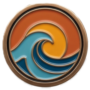 Enamel emblem